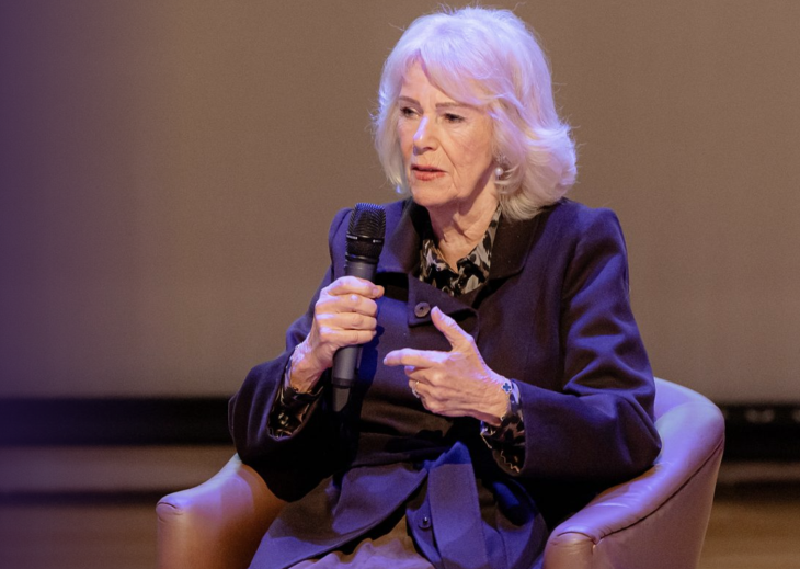 Her Majesty Queen Camilla at the Ending Violence Against Women and Girls summit at Marlborough College
