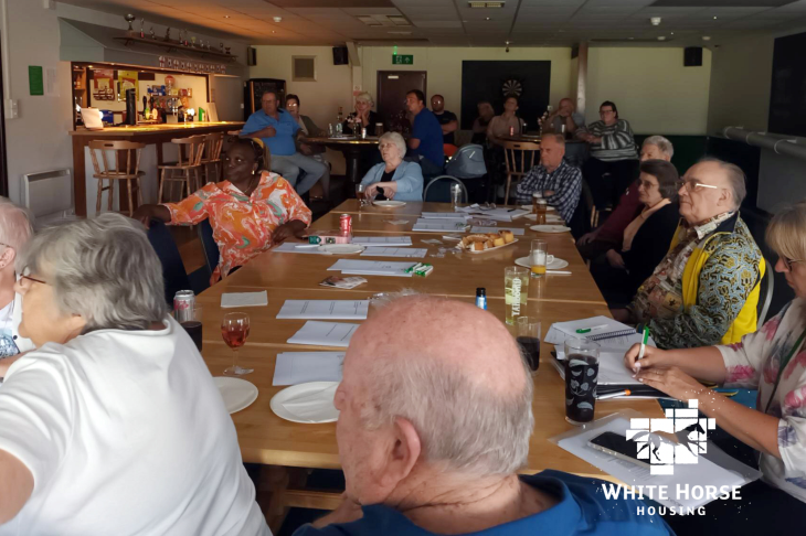 Image showing tenants at one of our annual residents' meetings