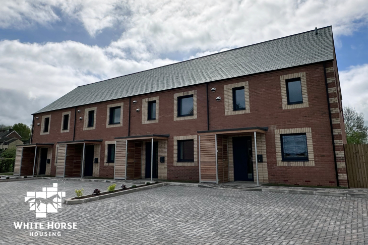 Image of newly completed homes at Hook Hollow in Seend Cleeve